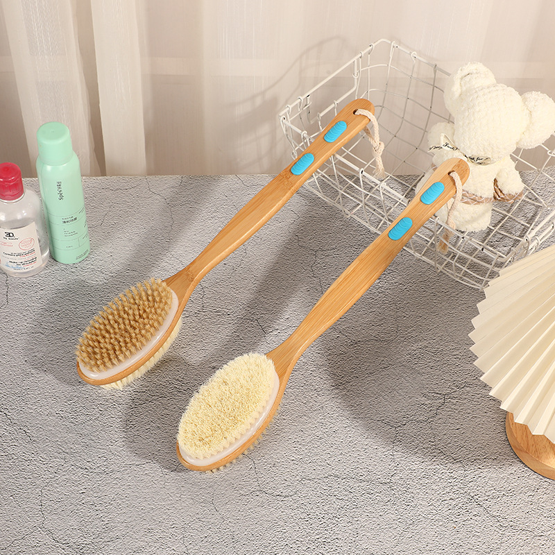 Body Brush Manufacturer - Long Handle Horsehair Bath Wash Exfoliation Must Have