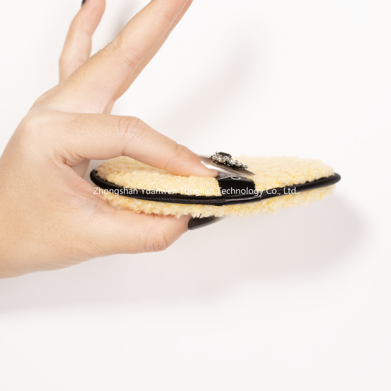 Cotton Puff Manufacturer - Printed Style Plastic Box Facial Loose Powder