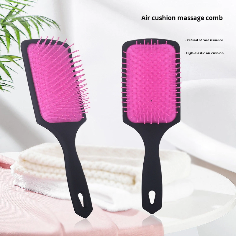 Hair Brush Supplier - Large Anti Knot Air Bag Massage Rubber Handle