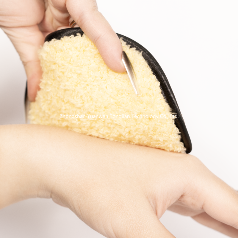 Cotton Puff Manufacturer - Printed Style Plastic Box Facial Loose Powder