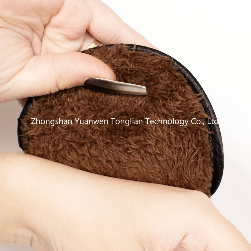 Velvet Puff Manufacturer - 10cm Round Sponge Pads Coffee Powder Labeling