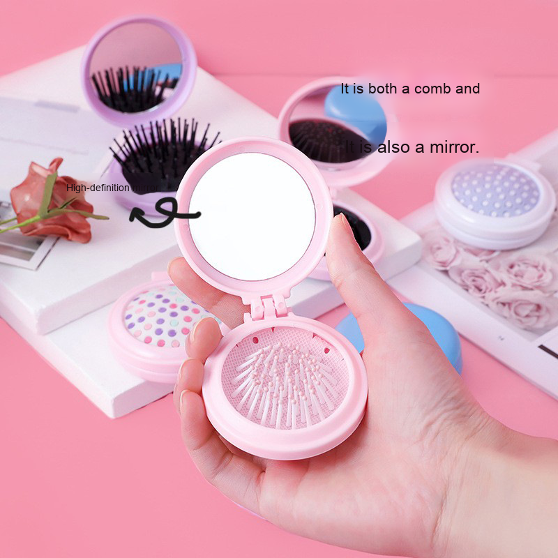 Comb Mirror OEM - Cartoon Double Sided Lighted Cushion Airbag Massage