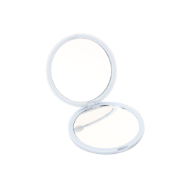 Makeup Mirror Custom - Portable Double Sided Flip Cover Cream Glue Application