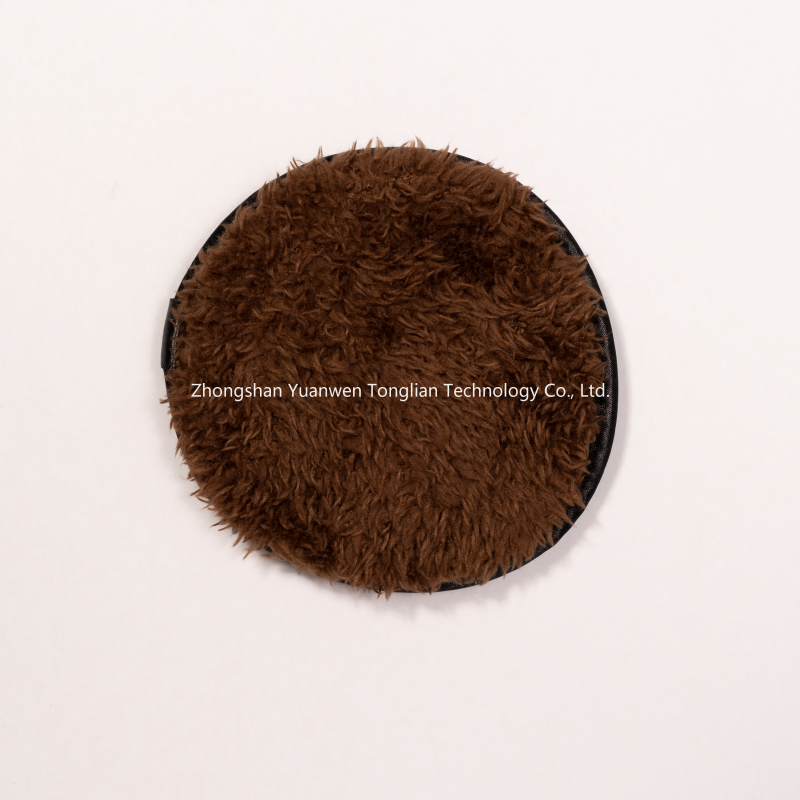 Velvet Puff Manufacturer - 10cm Round Sponge Pads Coffee Powder Labeling