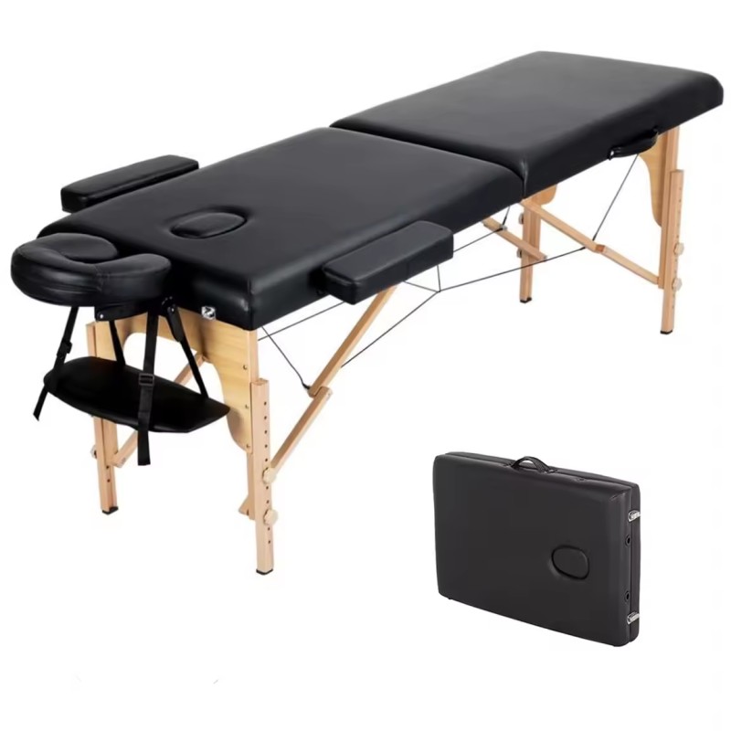 Massage Table Factory - Portable Wooden Folding Beauty Salon Tattoo Bed