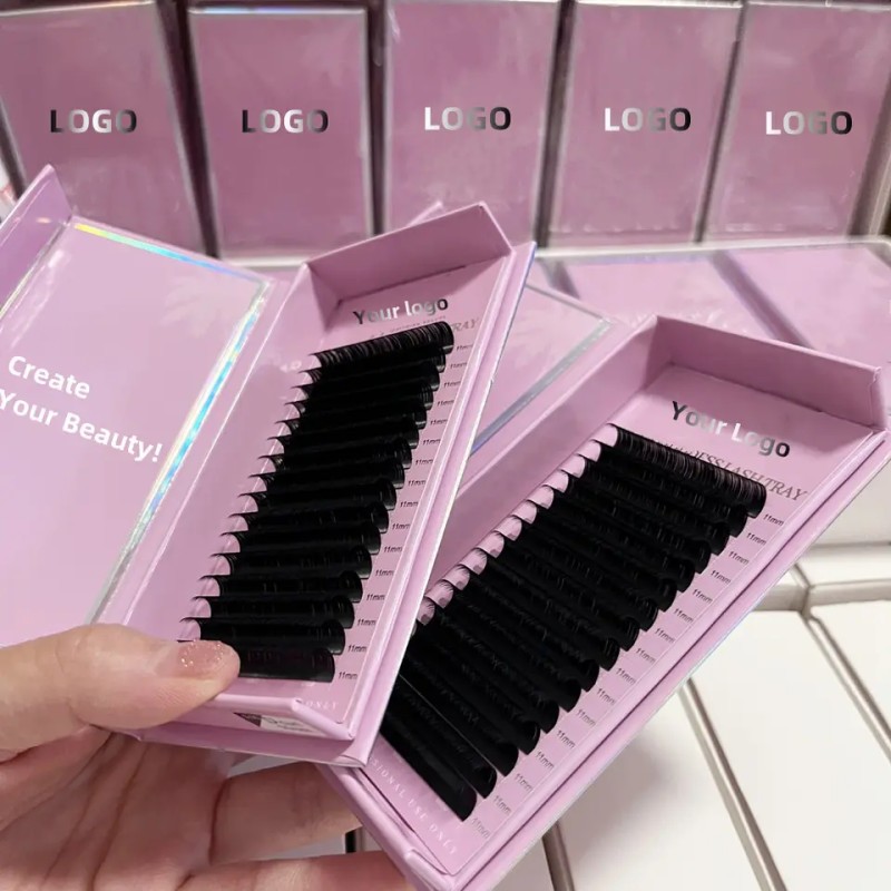 Eyelash Extensions Factory - Custom 0.03mm BCD Curl Black Brown Trays