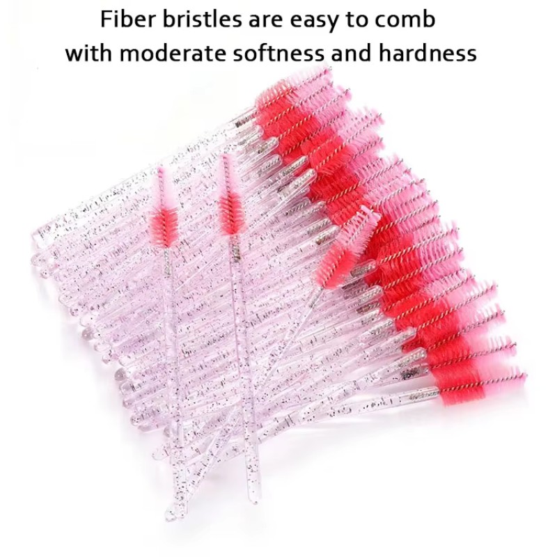 Crystal Eyelash Wand Supplier - Shiny Plastic Mascara Brush for Lashes