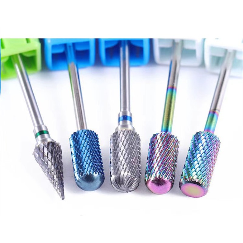 Nail Drill Bits Supplier - Stainless Steel 5 Design Polish Head Options