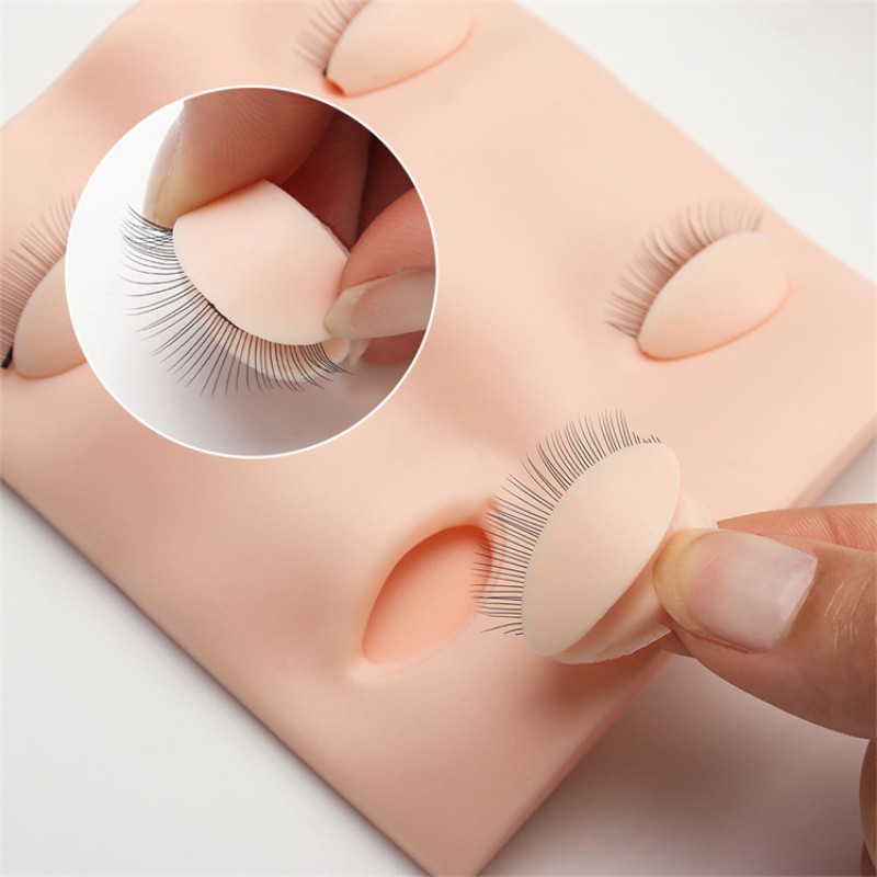 Mannequin Head Factory - Smooth Silicone Eyelash Extension Training Model