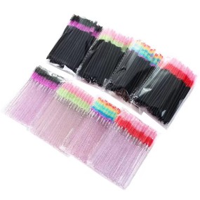 Crystal Eyelash Wand Supplier - Shiny Plastic Mascara Brush for Lashes