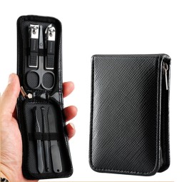 Manicure Set Supplier - 6pcs Customizable Logo Nail Clippers Zipper Bag