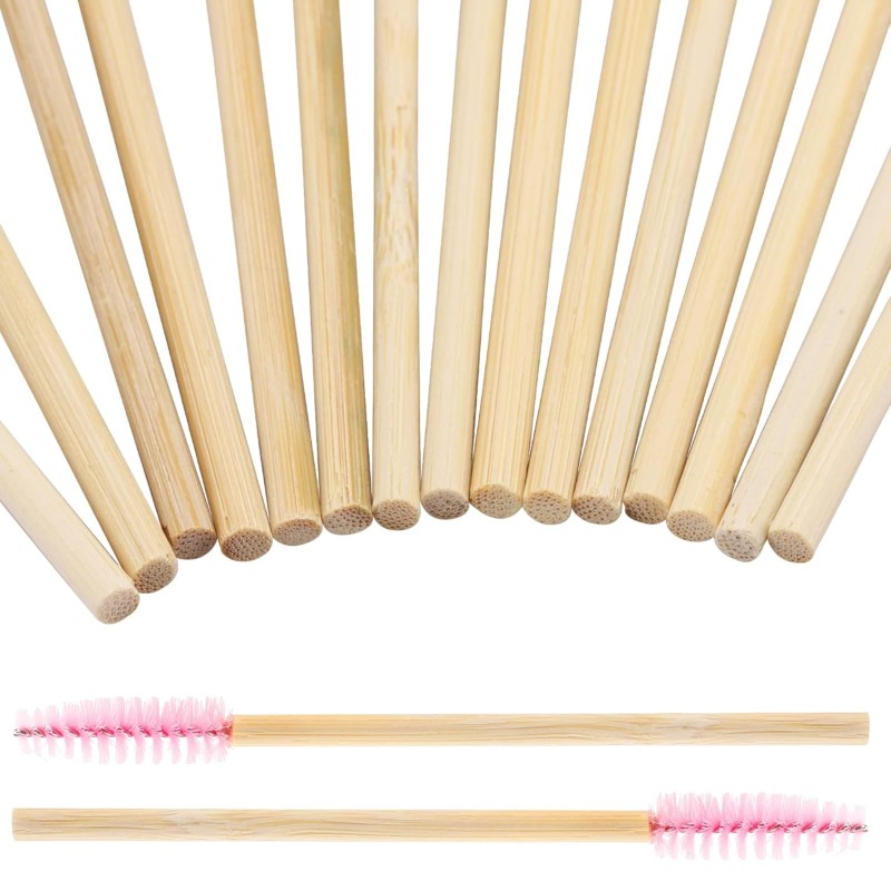 Eyelash Extension Brush Supplier - Soft Bamboo Handle Fine Textured Delicate