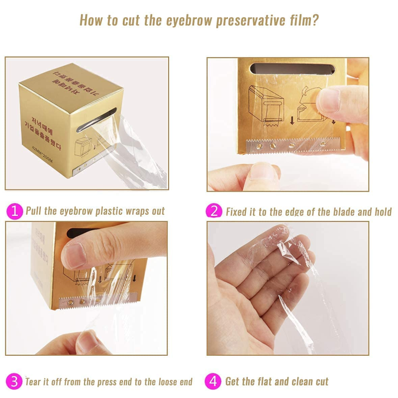Plastic Wrap Supplier - Disposable Eyebrow Tattoo Lip Microblading Barrier