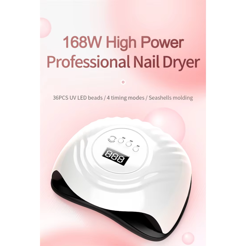 UV Nail Lamp Manufacturer - 168W Scallop Shape Detachable Home Use