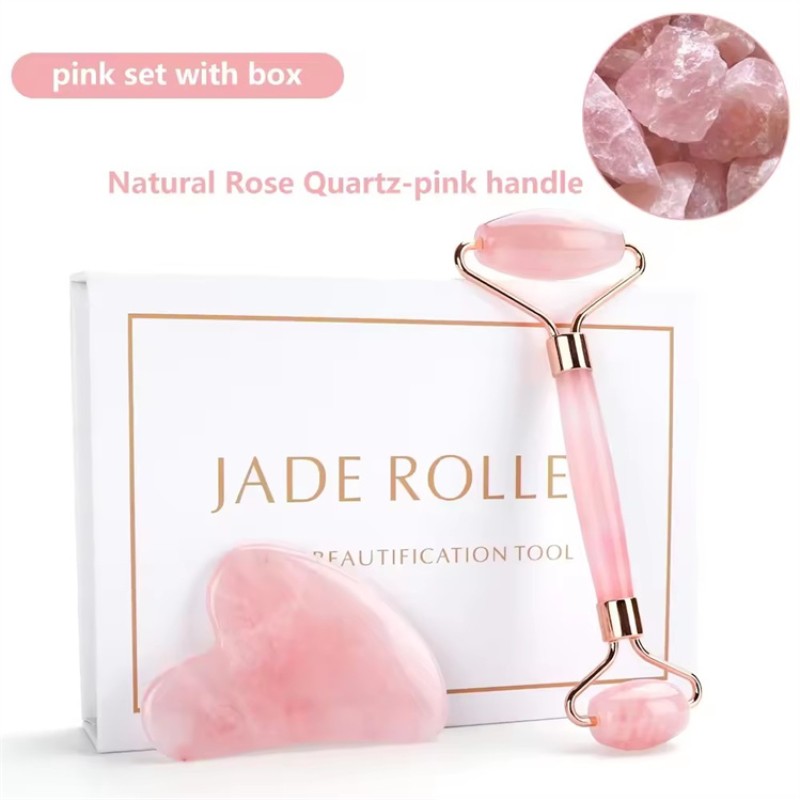 Jade Face Roller Custom - Premium Natural Massager Exquisite Roller Set