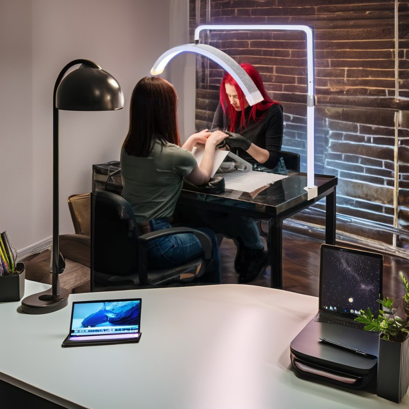 UV Nail Lamp Factory - 25inch LED Table Multifunctional Half Moon Light