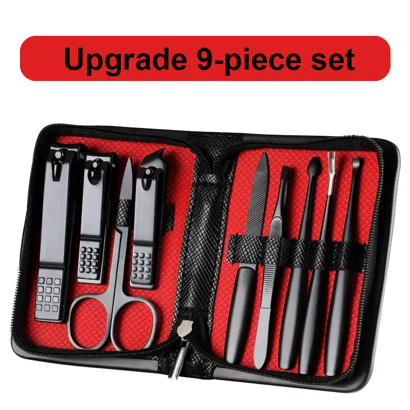 Manicure Set Supplier - 6pcs Customizable Logo Nail Clippers Zipper Bag