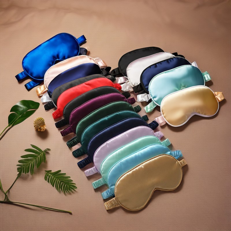 Sleep Eye Mask Supplier - Soft Silk Night Blindfold Business Gifts