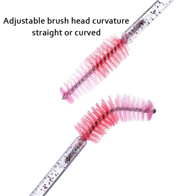 Crystal Eyelash Wand Supplier - Shiny Plastic Mascara Brush for Lashes