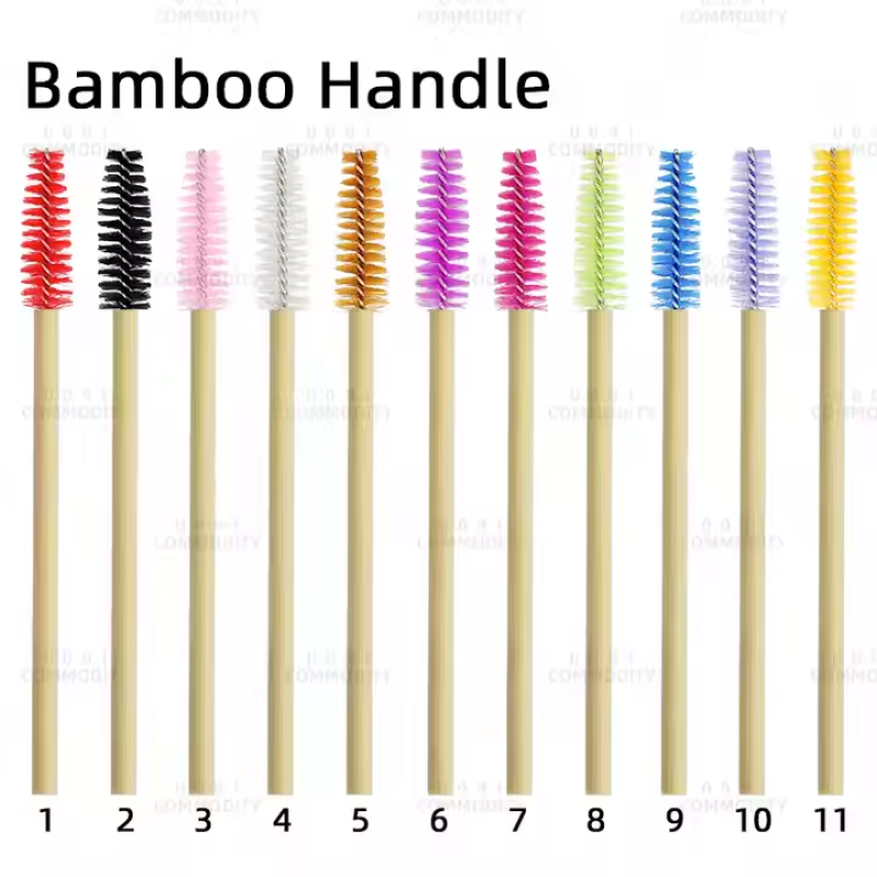 Eyelash Extension Brush Supplier - Soft Bamboo Handle Fine Textured Delicate