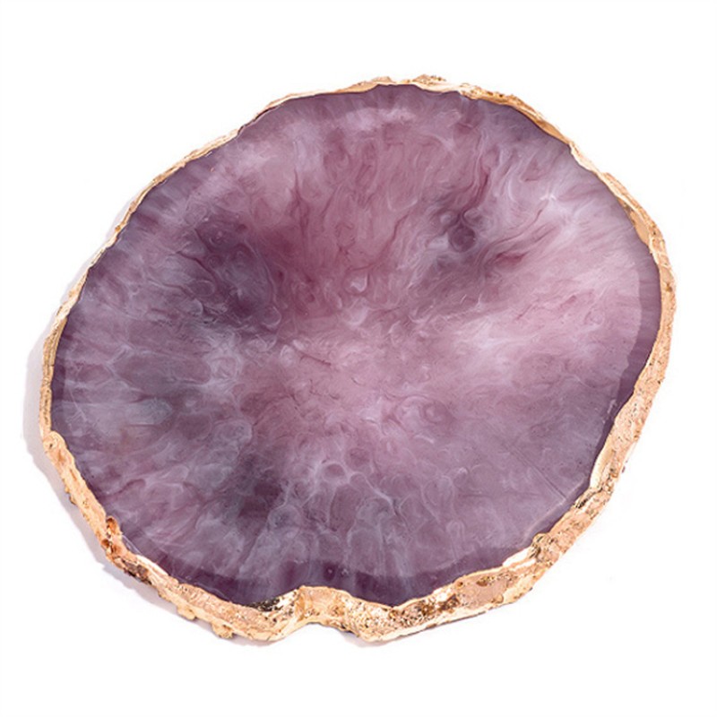 Nail Art Palette Supplier - Agate Stone Resin Display Shelf Mixing Paint