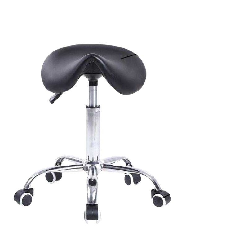 Salon Stool Supplier - Waterproof Leather Saddle Chair Wheels Permanent Makeup
