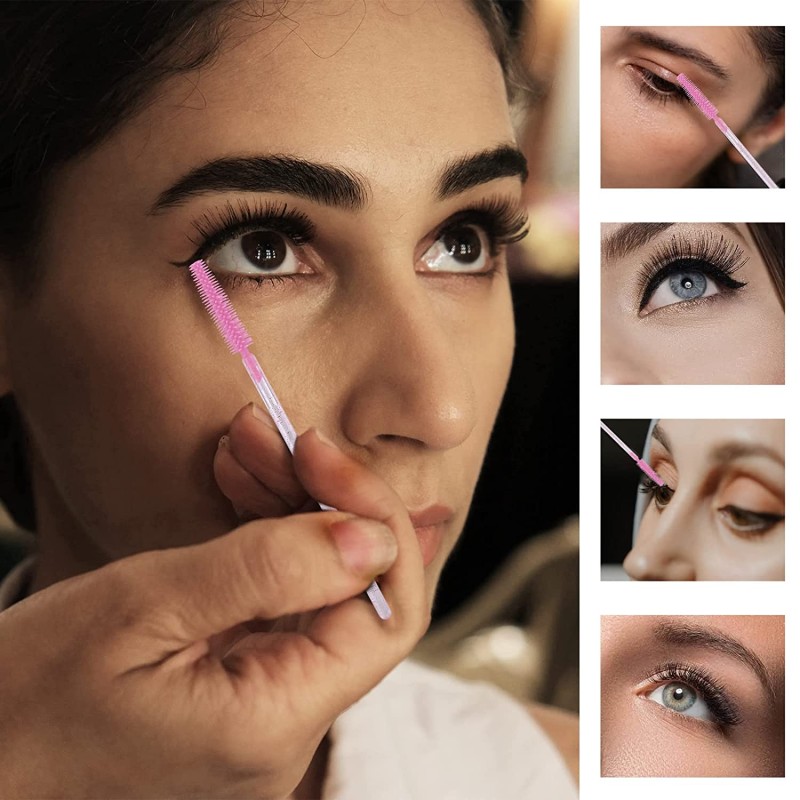 Mascara Wand Factory - Durable Silicone Gleaming Brush Crystal Handle