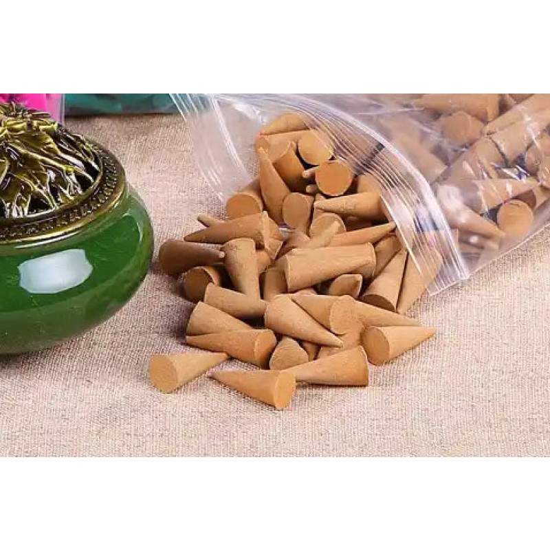 Sandalwood Incense Cones Manufacturer - Wholesale Handmade in Simple Chinese Style Packaging Fragrant Tea Scent Indoor
