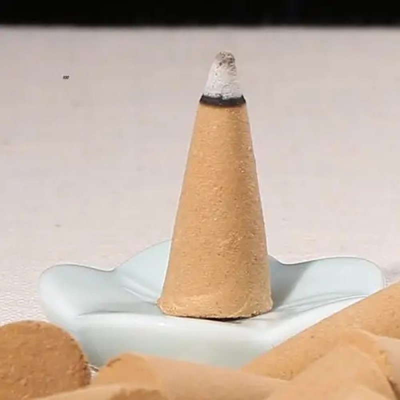 Sandalwood Incense Cones Manufacturer - Wholesale Handmade in Simple Chinese Style Packaging Fragrant Tea Scent Indoor