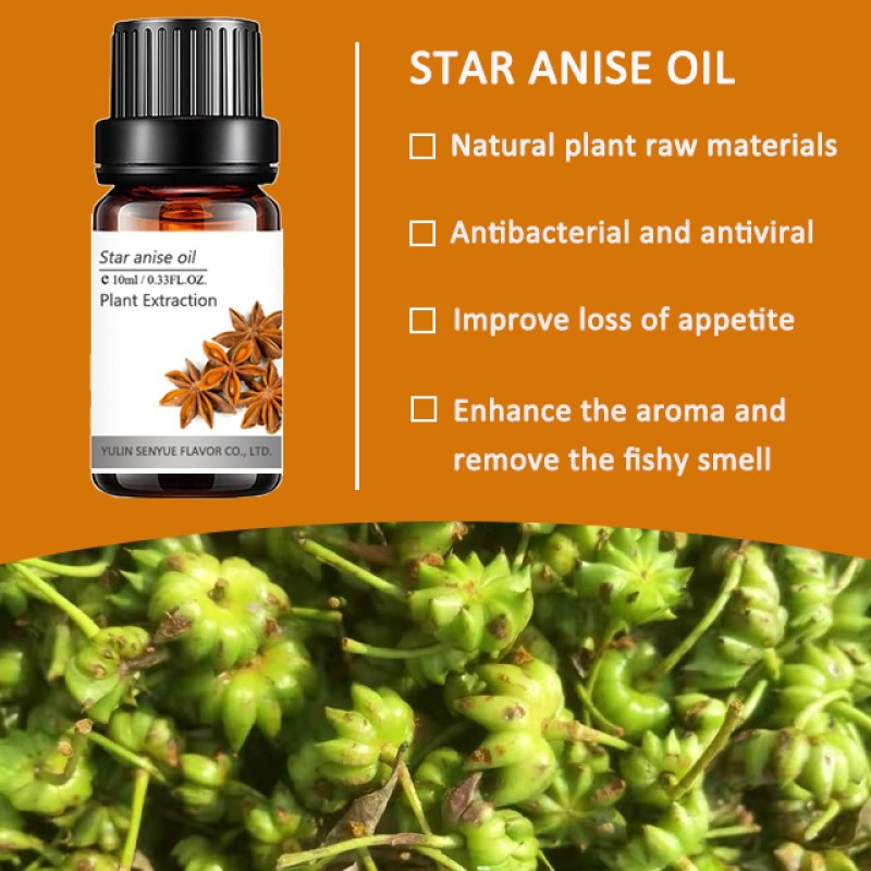 Organic Star Anise Essential Oil Manufacturer - Antimicrobial Natural Essential Oil Hot Sale Wholesale
