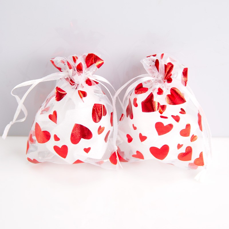 Gift Bags Factory - Christmas Red Fabric Custom Logo Printed