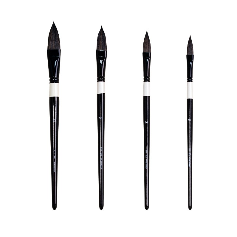Painting Brushes Factory - Professional 4pcs Hog Bristle Synthetic