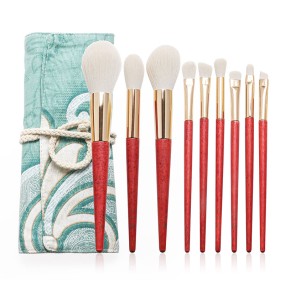 Makeup Brush Set Supplier - Professional 9 Pcs Vegan Hair Bag