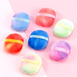 Makeup Sponge Manufacturer - Oval Velvet Gradient Color Mineral
