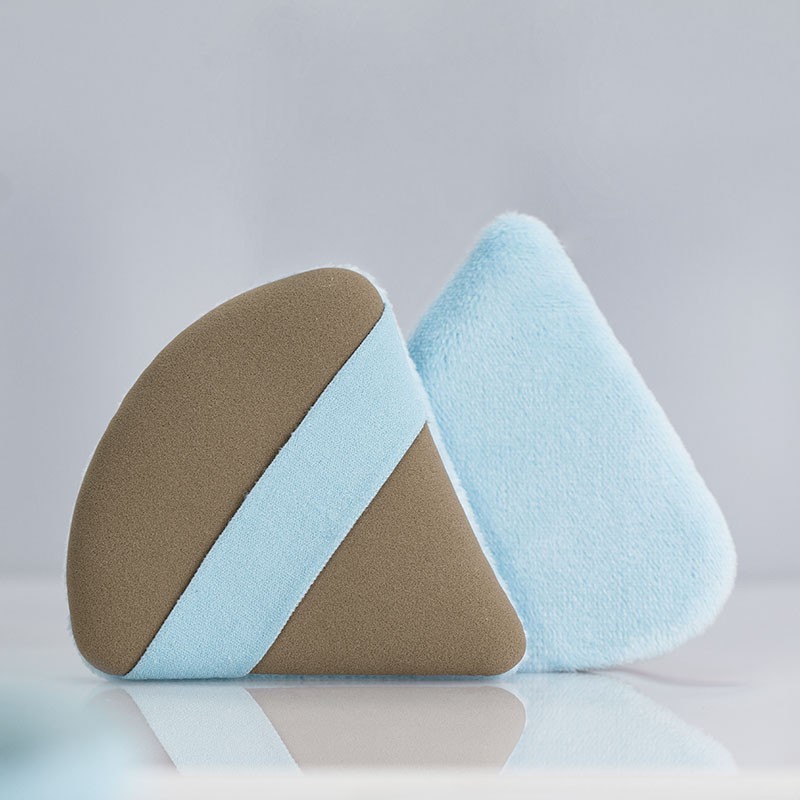 Powder Puff Kit Manufacturer - OEM Triangle Velour Wet Dry Set