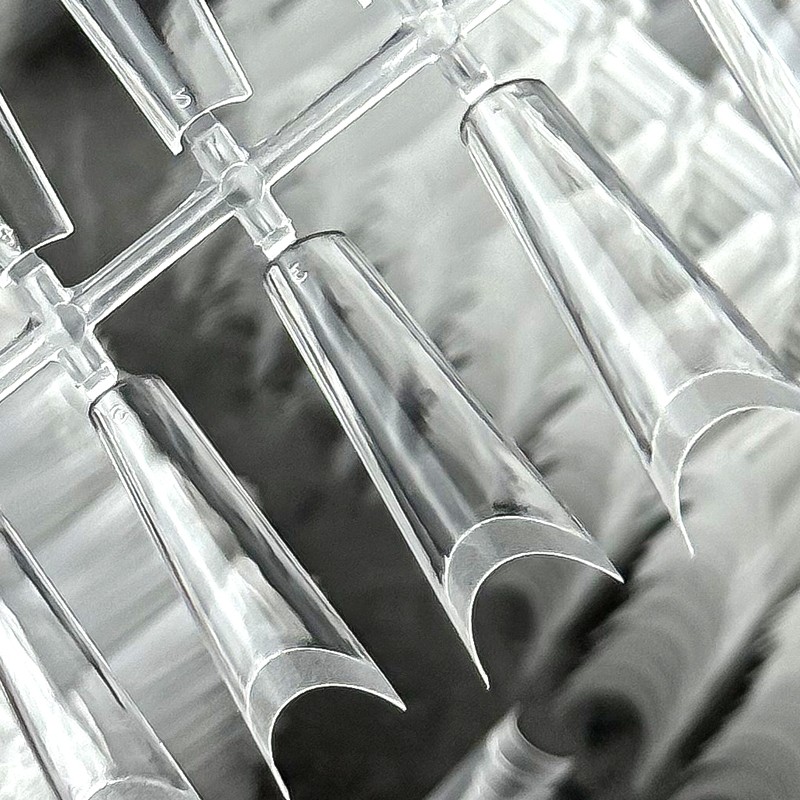 Nail Tips Manufacturer - Mark Down Transparent Coffin Salon Style Women