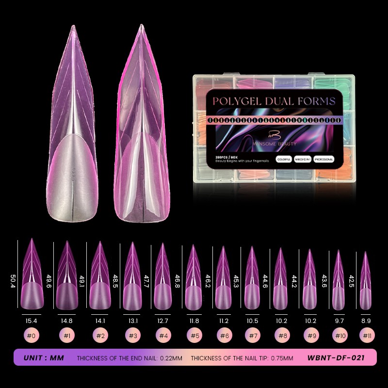 Nail Pad Mold Manufacturer - Custom Dual Forms French Style Silicone Material