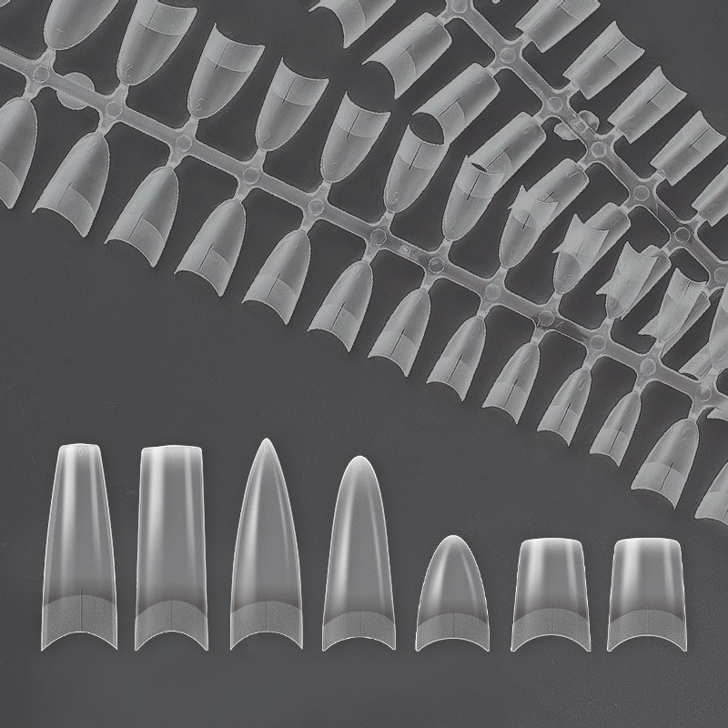 Salon Gel Tips Manufacturer - Hot Selling 7 Style Half Coverage Full Matte