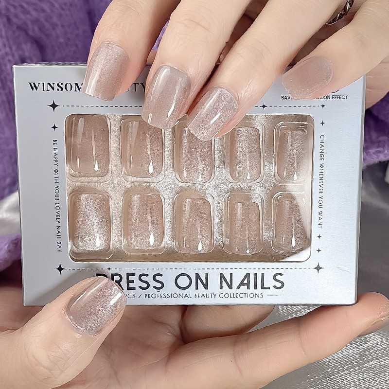 Ballerina Nail Tips Supplier - Hot Selling Luxury Designer 24Pcs ABS Press