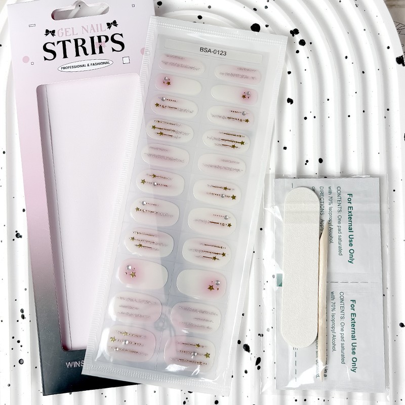 Semi-Cured Gel Stickers Factory - Customizable Korean 3D Heart Star Decal