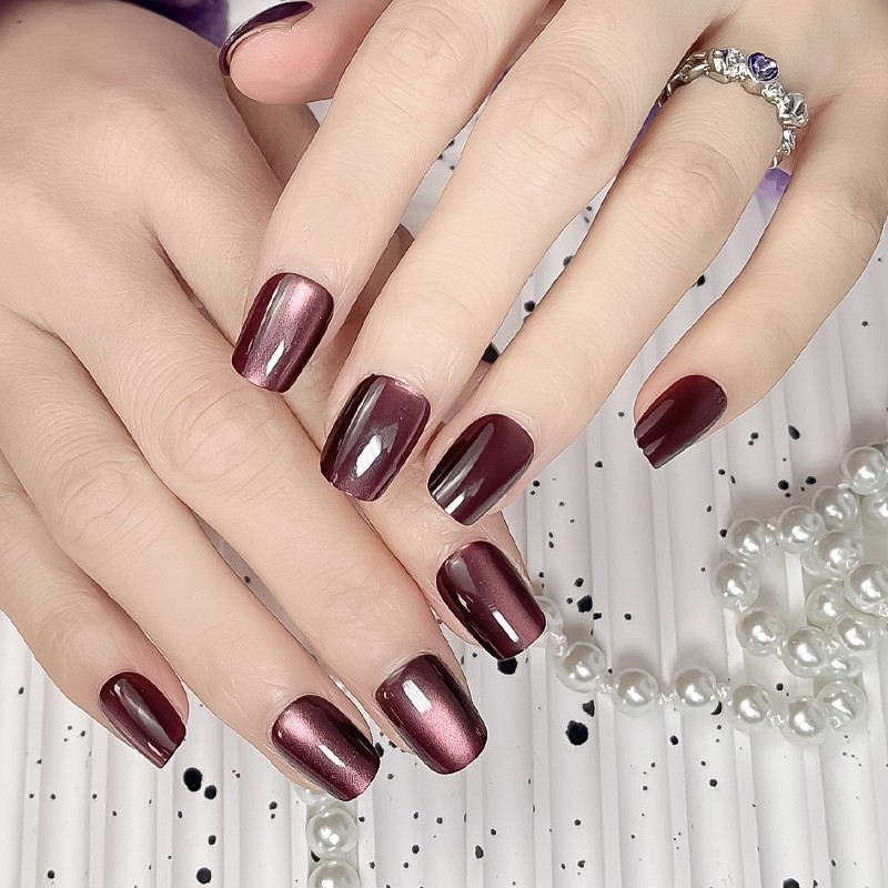 Acrylic Press Nails Manufacturer - 2025 Hot Selling 24pcs Short Square Boxes