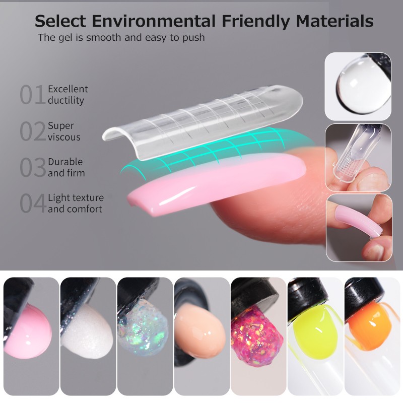 Poly Gel Supplier - 30g UV LED OEM Acrylic French Extension Builder