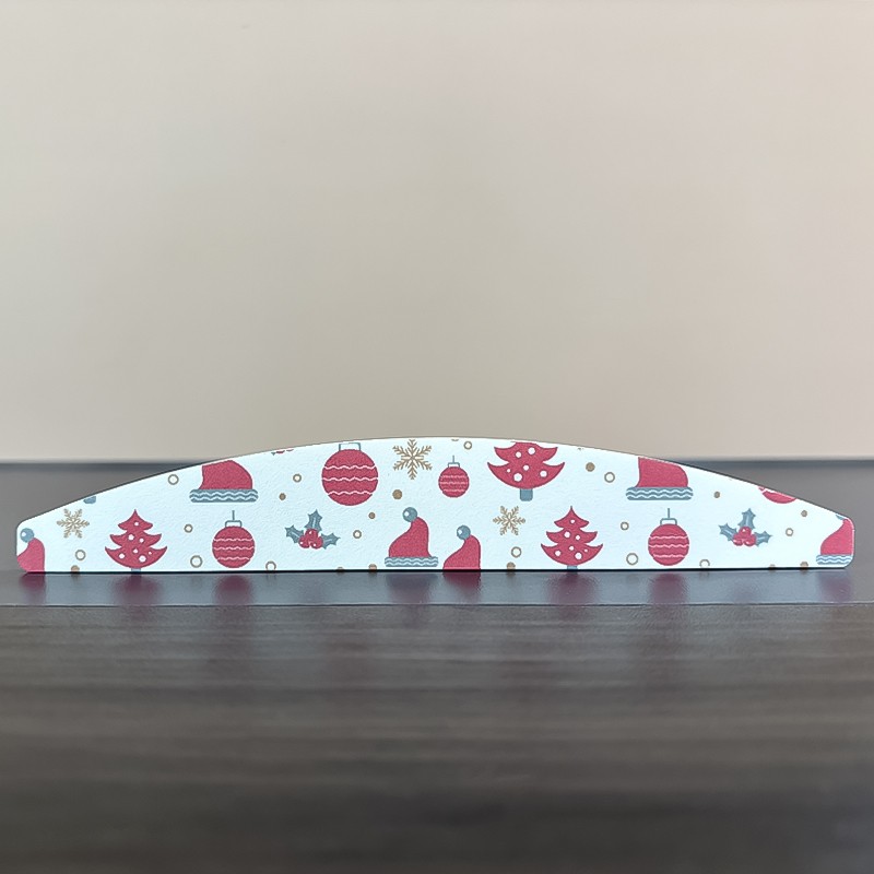 Nail Files Wholesale - On Sale Double-Sided 100/180 Half-Moon Shape