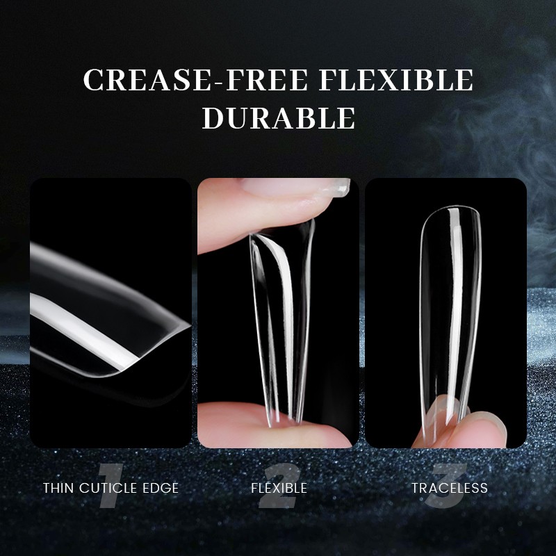 Soft Gel X Tips Wholesale - 600pcs Full Cover Almond Stiletto Extra Short