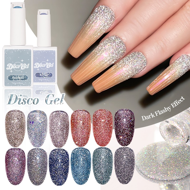UV Gel Polish Factory - 2025 UV LED Curing Disco Glitter Private Label