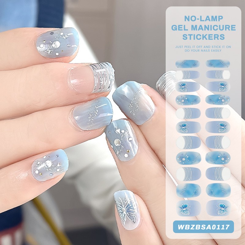 Nail Stickers Supplier - 2D UV Gel Long Lasting No UV Lamp 3D Art