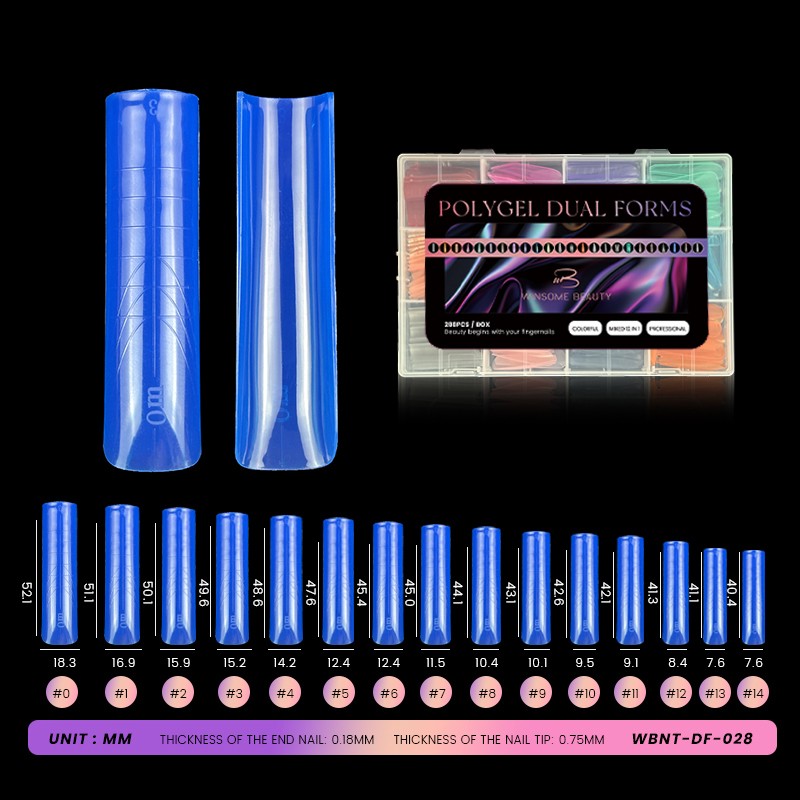 Nail Pad Mold Manufacturer - Custom Dual Forms French Style Silicone Material