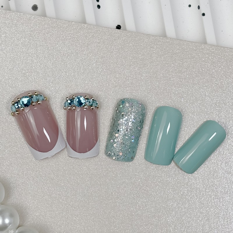 Press-on Nails Factory - 2024 Hot Selling 3D Printed ABS Short Square