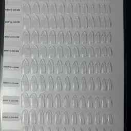 Soft Gel X Tips Supplier - Crystal Half Pre-etched Best Vendor Matte