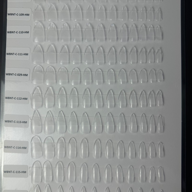 Soft Gel X Tips Supplier - Crystal Half Pre-etched Best Vendor Matte